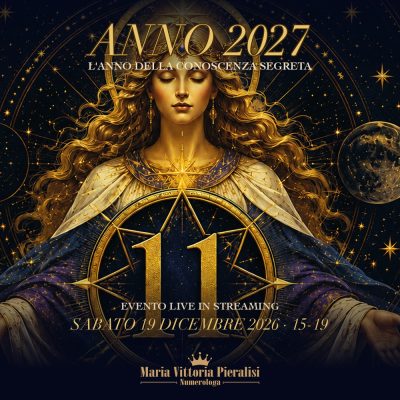 Anno 2027, evento live di Numerologia Caldea del 20 dicembre 2026